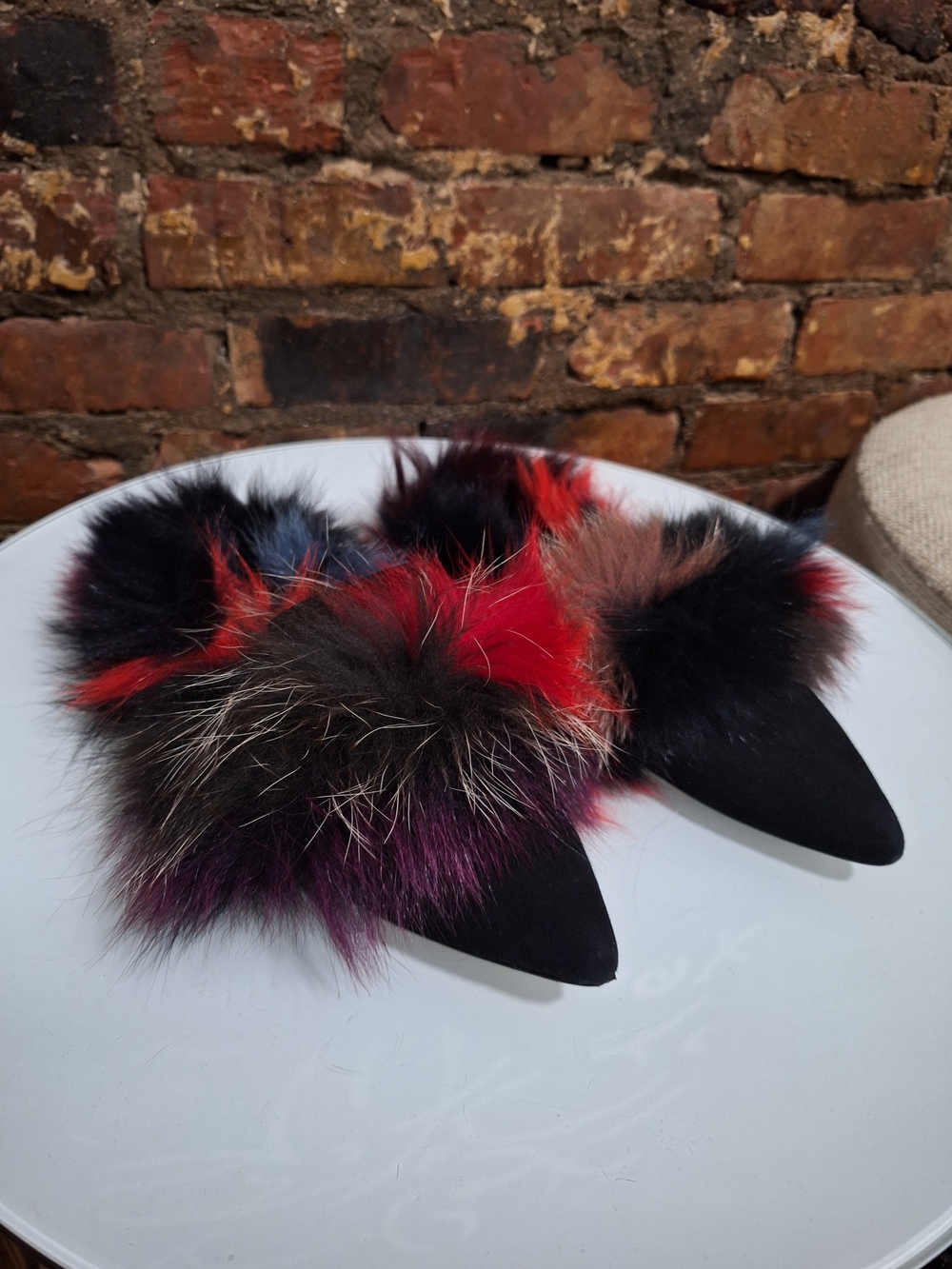 Rebecca Minkoff Fur Slides